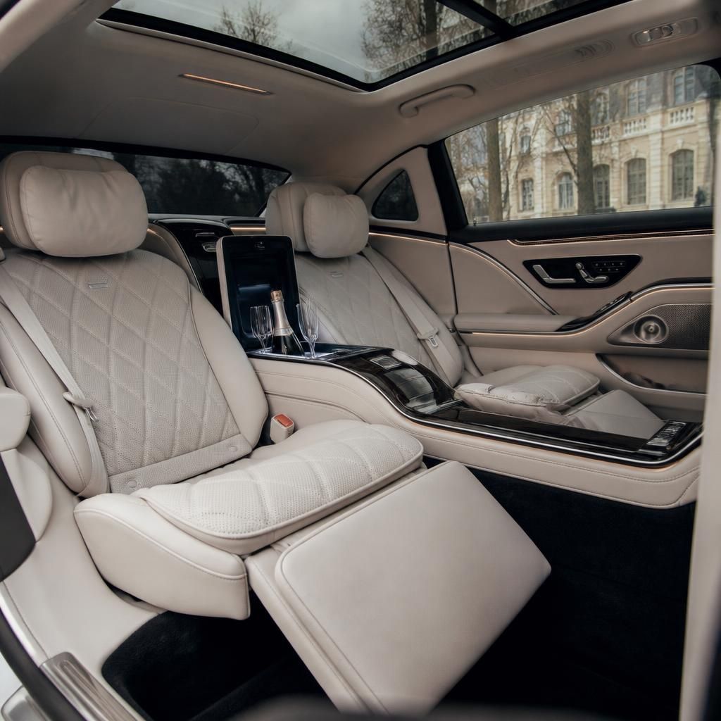 Mercedes-Maybach S-Class rear cabin with executive recliners
